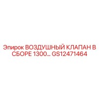 GS12471464 ВОЗДУШНЫЙ КЛАПАН В СБОРЕ 1300 Epiroc