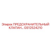 GS12524210 ПРЕДОХРАНИТЕЛЬНЫЙ КЛАПАН Epiroc