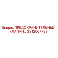 Фото предохранительного клапана GS12567723 для буровых машин Epiroc