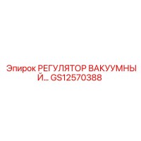 GS12570388 РЕГУЛЯТОР ВАКУУМНЫЙ Epiroc
