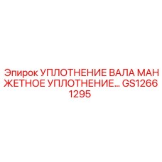 GS12661295 УПЛОТНЕНИЕ ВАЛА МАНЖЕТНОЕ | Epiroc