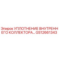 GS12661343 УПЛОТНЕНИЕ ВНУТРЕННЕГО КОЛЛЕКТОРА Epiroc (Эпирок)