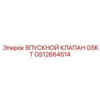 GS12664514 ВПУСКНОЙ КЛАПАН GSKT Epiroc
