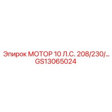 GS13065024 МОТОР 10 Л.С. 208/230/460V Epiroc