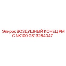GS13264047 ВОЗДУШНЫЙ КОНЕЦ PMC NK100 Epiroc