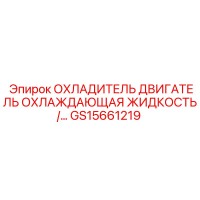 GS15661219 ОХЛАДИТЕЛЬ ДВИГАТЕЛЬ ОХЛАЖДАЮЩАЯ ЖИДКОСТЬ Epiroc