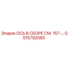 GS15792065 ОСЬ В СБОРЕ СМ. 157 - Epiroc