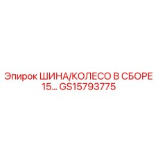 GS15793775 ШИНА/КОЛЕСО В СБОРЕ 15 Epiroc