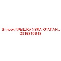 GS15819648 КРЫШКА УЗЛА КЛАПАН | Epiroc
