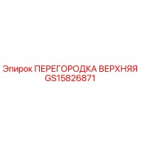 GS15826871 ПЕРЕГОРОДКА ВЕРХНЯЯ | Epiroc