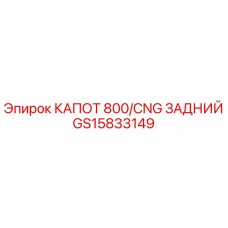 GS15833149 КАПОТ 800/CNG ЗАДНИЙ Epiroc