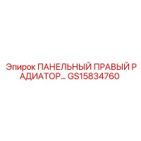 GS15834760 ПАНЕЛЬНЫЙ ПРАВЫЙ РАДИАТОР Epiroc