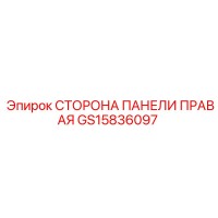 GS15836097 СТОРОНА ПАНЕЛИ ПРАВАЯ Epiroc
