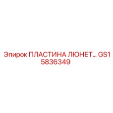 GS15836349 ПЛАСТИНА ЛЮНЕТ Epiroc