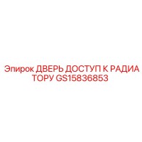 GS15836853 ДВЕРЬ ДОСТУП К РАДИАТОРУ Epiroc