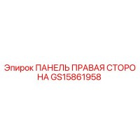 GS15861958 ПАНЕЛЬ ПРАВАЯ СТОРОНА Эпирок