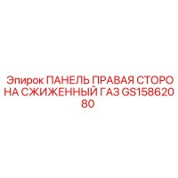 GS15862080 ПАНЕЛЬ ПРАВАЯ СТОРОНА СЖИЖЕННЫЙ ГАЗ Epiroc