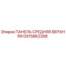 GS15862268 ПАНЕЛЬ СРЕДНЯЯ ВЕРХНЯЯ Epiroc