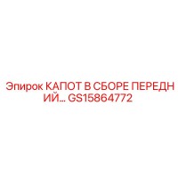 GS15864772 КАПОТ В СБОРЕ ПЕРЕДНИЙ Epiroc