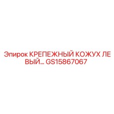 GS15867067 КРЕПЕЖНЫЙ КОЖУХ ЛЕВЫЙ Epiroc