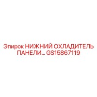 GS15867119 НИЖНИЙ ОХЛАДИТЕЛЬ ПАНЕЛИ Epiroc