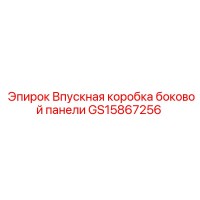 GS15867256 ВПУСКНАЯ КОРОБКА БОКОВОЙ ПАНЕЛИ Epiroc