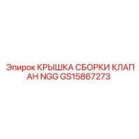 GS15867273 КРЫШКА СБОРКИ КЛАПАН NGG Epiroc