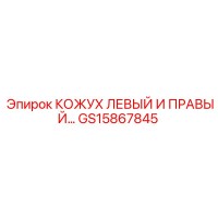 GS15867845 КОЖУХ ЛЕВЫЙ И ПРАВЫЙ Epiroc
