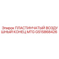 GS15868426 ПЛАСТИНЧАТЫЙ ВОЗДУШНЫЙ КОНЕЦ MTG Epiroc