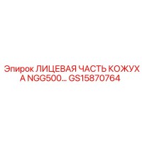 GS15870764 ЛИЦЕВАЯ ЧАСТЬ КОЖУХА NGG500 Epiroc