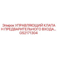 GS2171304 УПРАВЛЯЮЩИЙ КЛАПАН ПРЕДВАРИТЕЛЬНОГО ВХОДА Epiroc