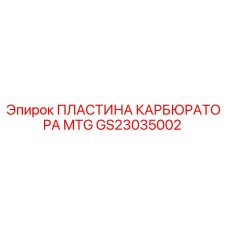 GS23035002 ПЛАСТИНА КАРБЮРАТОРА MTG Epiroc