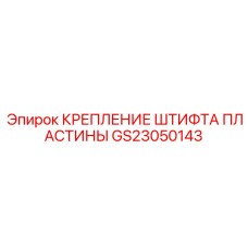 GS23050143 Крепление штифта пластины Epiroc