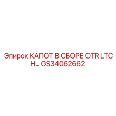 GS34062662 КАПОТ В СБОРЕ OTR LTCH Epiroc