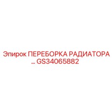 GS34065882 ПЕРЕБОРКА РАДИАТОРА Epiroc