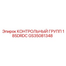 GS35081348 КОНТРОЛЬНЫЙ ГРУПП 185DRDC Epiroc