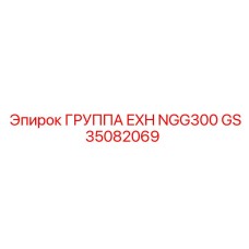 GS35082069 ГРУППА EXH NGG300 Epiroc