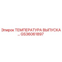 GS36061897 ТЕМПЕРАТУРА ВЫПУСКА Epiroc