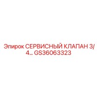 GS36063323 СЕРВИСНЫЙ КЛАПАН 3/4 Epiroc