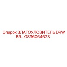 GS36064623 Влагоуловитель DRWBR Epiroc