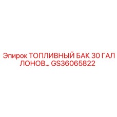 GS36065822 ТОПЛИВНЫЙ БАК 30 ГАЛЛОНОВ Epiroc