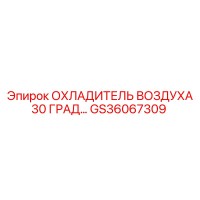 GS36067309 ОХЛАДИТЕЛЬ ВОЗДУХА 30 ГРАДУСОВ Epiroc