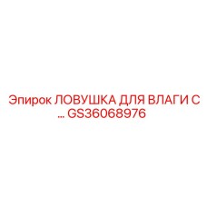 GS36068976 Ловушка для влаги С Epiroc