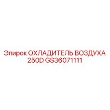GS36071111 ОХЛАДИТЕЛЬ ВОЗДУХА 250D Epiroc