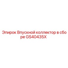 GS40435X Впускной коллектор в сборе Epiroc