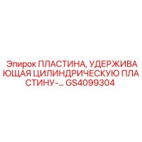 GS4099304 ПЛАСТИНА, УДЕРЖИВАЮЩАЯ ЦИЛИНДРИЧЕСКУЮ ПЛАСТИНУ Epiroc