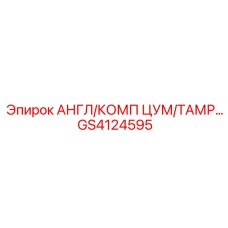 GS4124595 АНГЛ/КОМП ЦУМ/ТАМР Epiroc