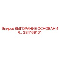 GS4169101 Выгорание основания Epiroc