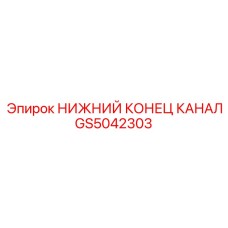 GS5042303 НИЖНИЙ КОНЕЦ КАНАЛ Epiroc