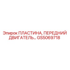 GS5069718 ПЛАСТИНА, ПЕРЕДНИЙ ДВИГАТЕЛЬ Epiroc